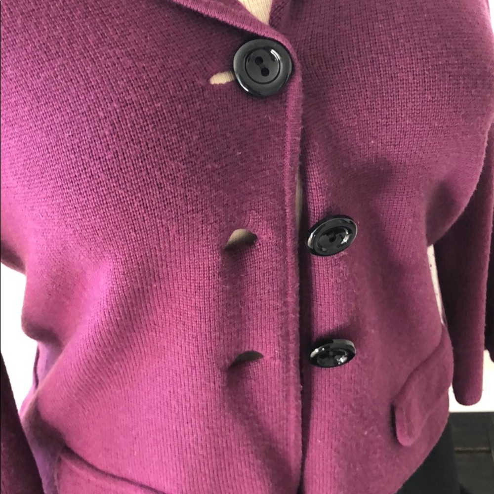plum wool jacket - Picture 3 of 7